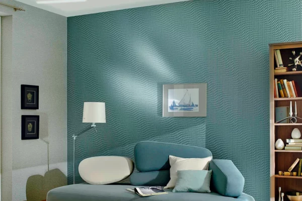 Стеклообои в комнате