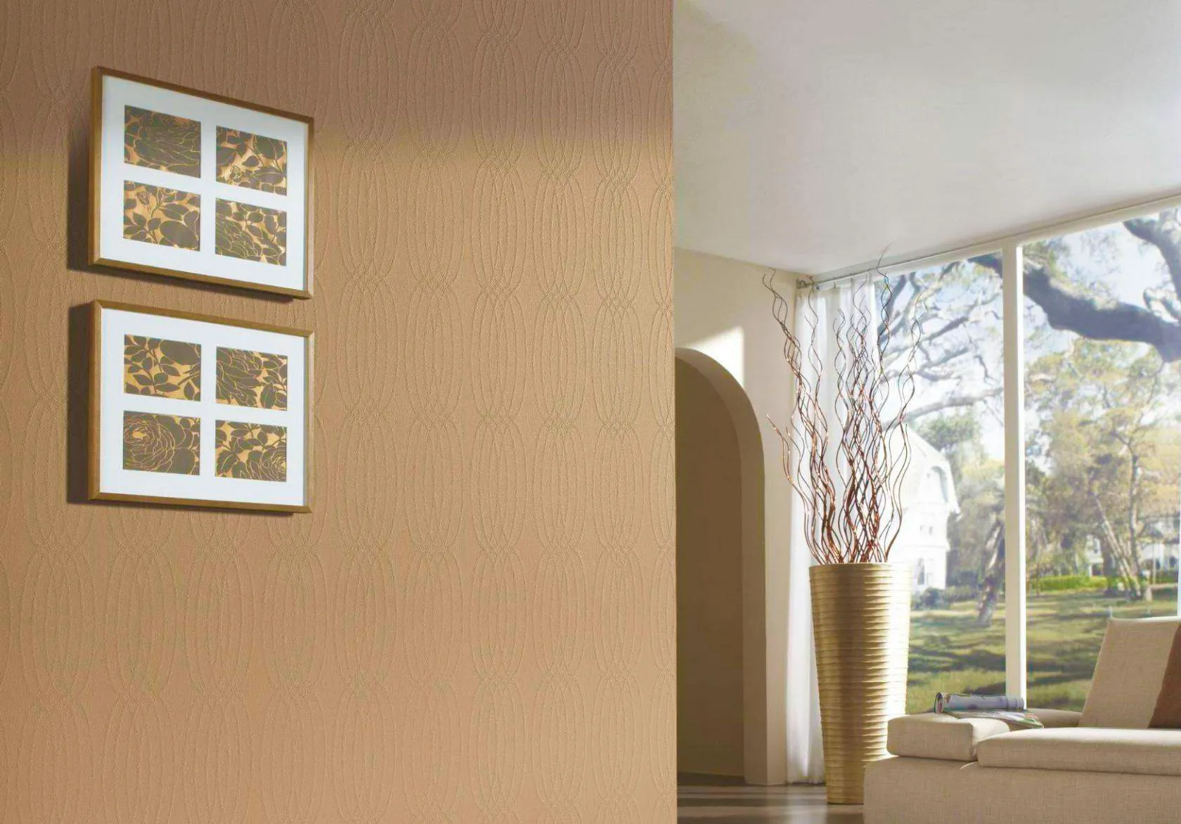 Комната со стеклообоями