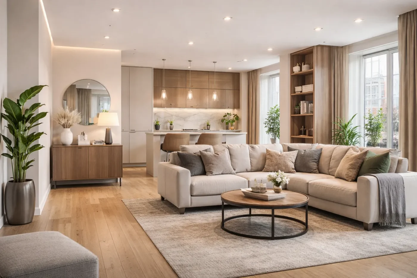 Светлая гостиная