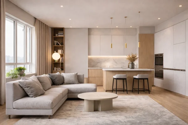 Светлый интерьер квартиры