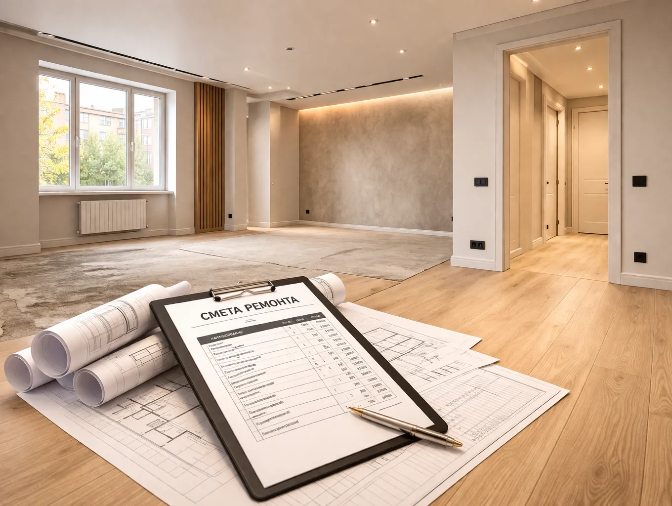 Интерьер на этапе ремонта